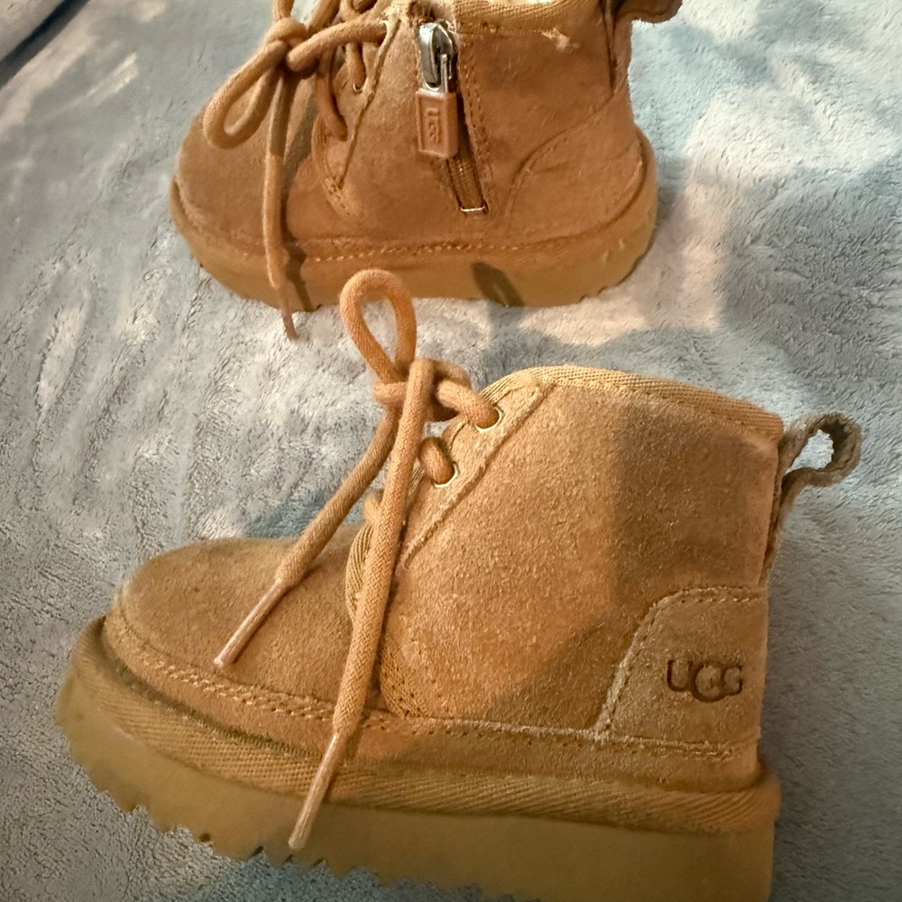 UGG Kids Camel Suede Boots